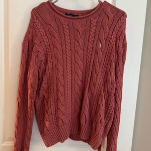 Ralph Lauren Women's Cable Knit Sweater - Pink
